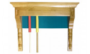 Киевница К-15 дуб (№1, Сукно Euro Pro 50 ш1.98м Yellow green)