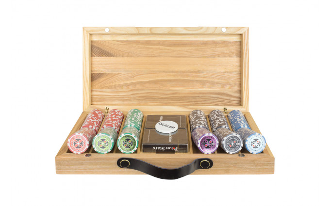 Набор для покера Ultimate на 300 фишек в кейсе из ясеня v2, Partida Набор для покера Ultimate на 300 фишек в кейсе из ясеня v2, Partida