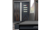 !Киевница SOHO мдф/сосна (GRAPHITE,Manchester 45 Yellow green ш1,98м)