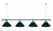 Лампа STARTBILLIARDS 4 пл. RAL (плафоны медь,штанга медь)
