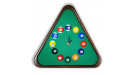Часы Треугольник ясень/сукно (№7,Сукно Euro Pro 50 ш1.98м Yellow green)