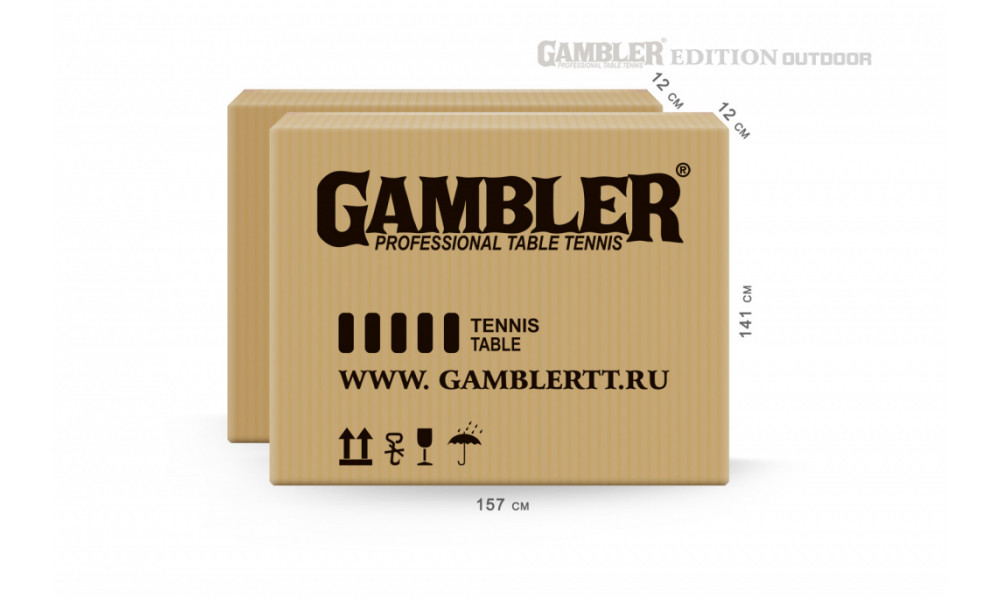 Теннисный стол gambler edition outdoor blue gts 4