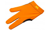 Перчатка бильярдная "WB" (черно-оранжевая), защита от скольжения