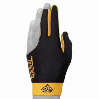 Перчатка бильярдная "Tiger" (черно-желтая) XL